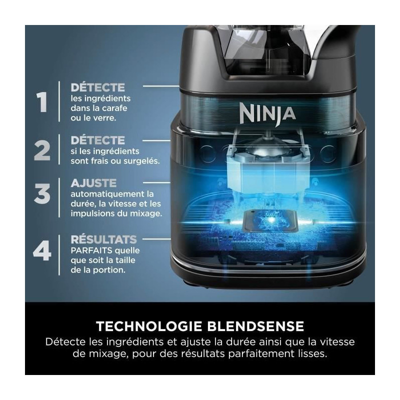 Ninja Detect Power Blender Pro 1200W - 2-in-1 - 2L - 15 modes - 10 spe