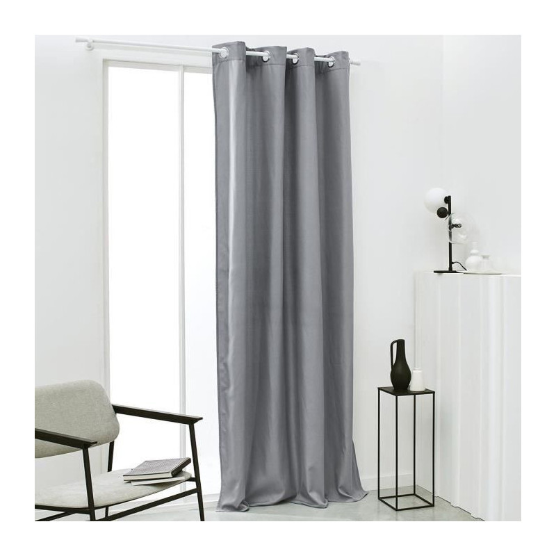 TODAY Curtain thermal insulation Essential Uni - 140 x 240 cm - Steel