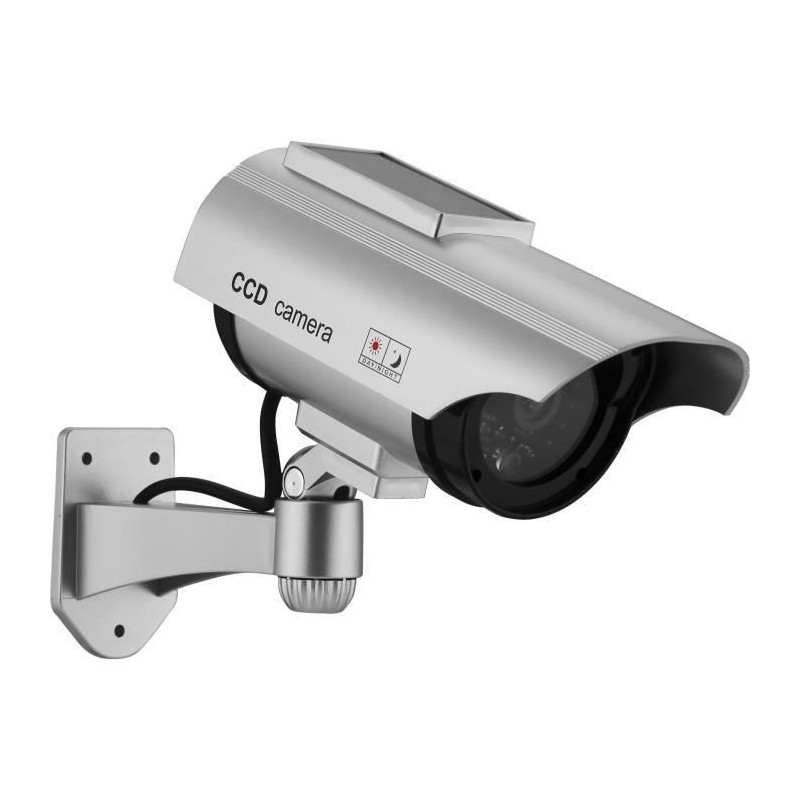 Solar Dummy Camera - LINK2HOME - Red Flash, Rechargeable Batteries, Du