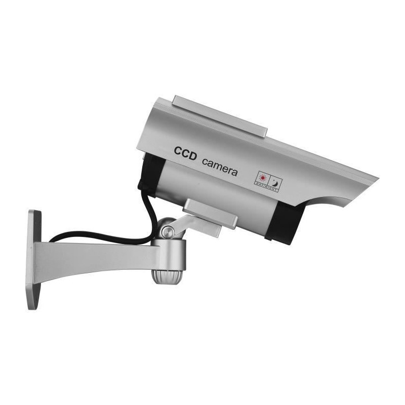 Solar Dummy Camera - LINK2HOME - Red Flash, Rechargeable Batteries, Du
