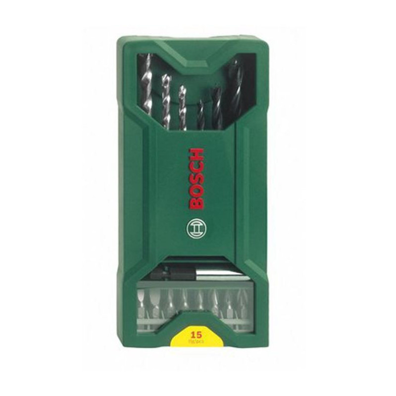 BOSCH Mini X-Line 15 Piece Drilling & Screwing Set