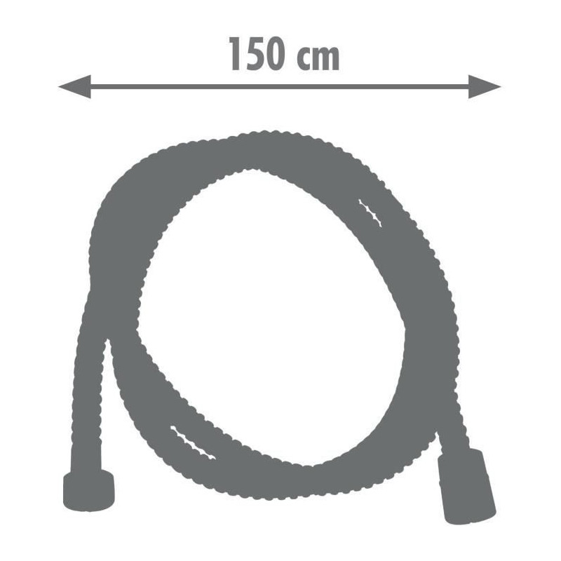 Shower hose - ROUSSEAU - Metal nuts - Safety crimps - Length 1.50m - S
