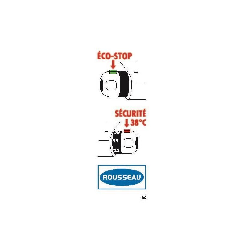 ROUSSEAU Thermostatic bath and shower mixer tap Volga 2