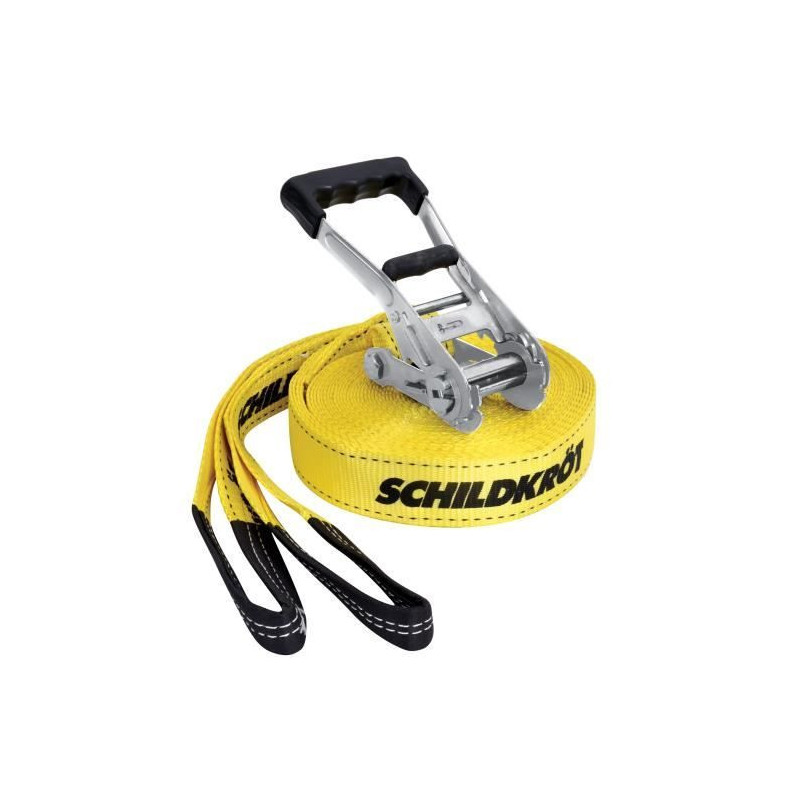 Slackline - SCHILDKROT - 15 m long x 5 cm wide - Metal ratchet - Train