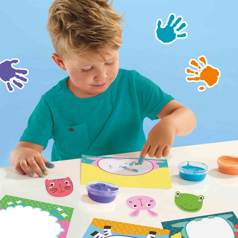 My first - Finger painting - Animals - SES CREATIVE - Paint 8 cards of