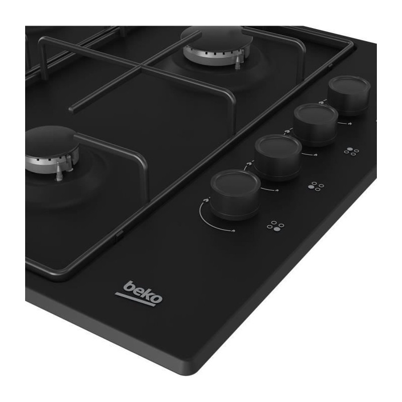 Gas hob - BEKO - 4 burners - 60 cm - HIGG64123SB