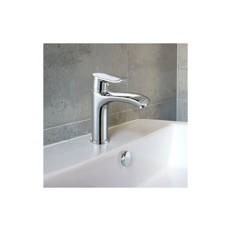 Washbasin mixer - EDOUARD ROUSSEAU - Rangoon - Flow reducing aerator -