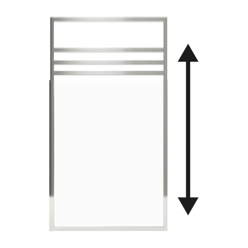 Wall guard - GELCO - ONLY Chrome - 80 x 110 / 165