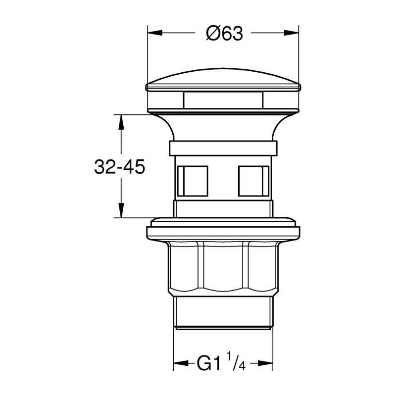 Click clack waste - GROHE