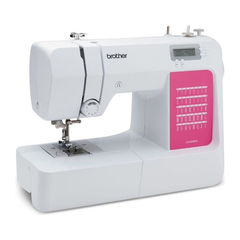 BROTHER CS120WTs electronic sewing machine - LCD screen - LED - Speed