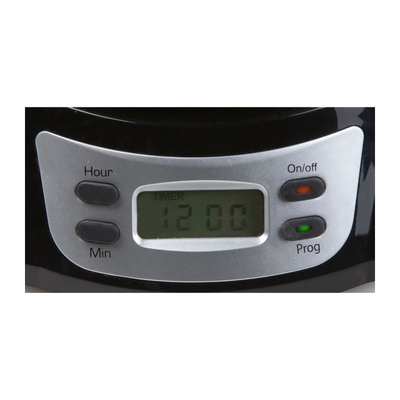Filter Coffee Maker - DOMO - DO708K - 1000 W - 1.5 L - 12 cups - LCD s