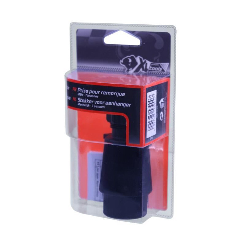 XLPT plastic plug trailer. 7 pins.Male