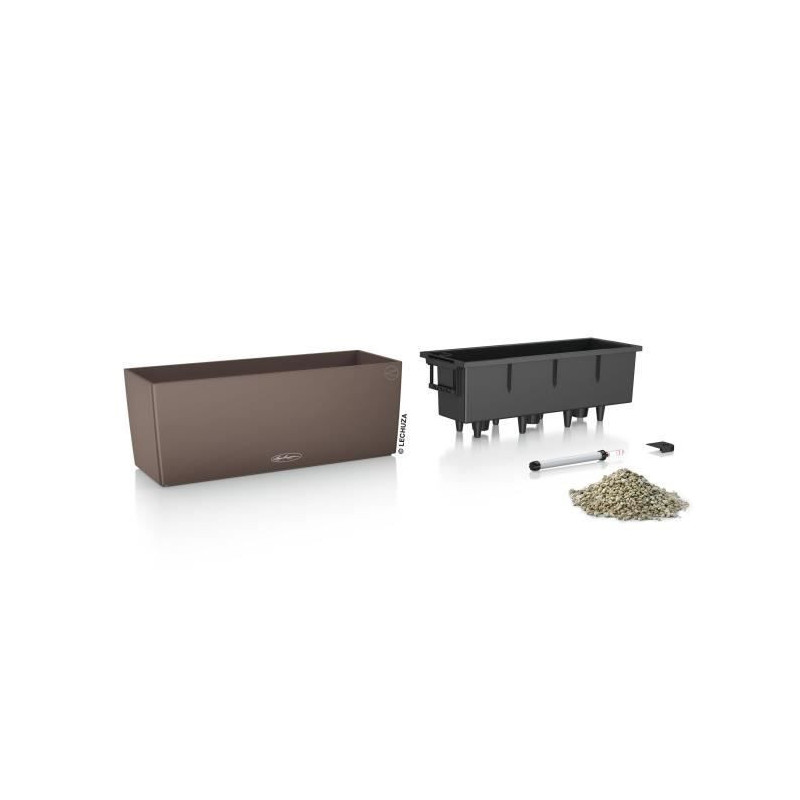 Potted Planting Kit - LECHUZA - BALCONERA 50 - Polypropylene - Brown -