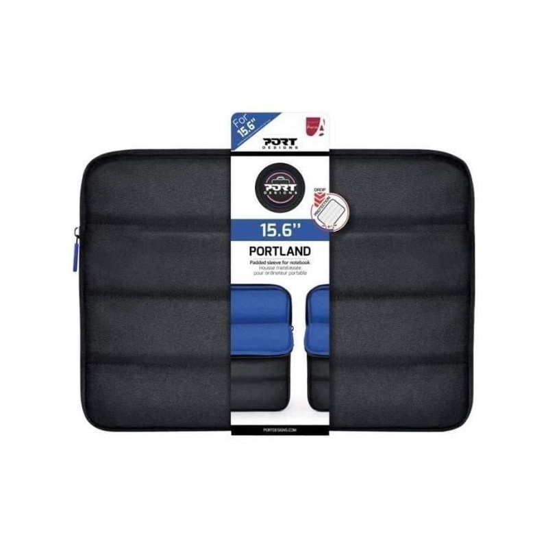 Laptop sleeve - PORT DESIGNS - Portland - 15 - Black
