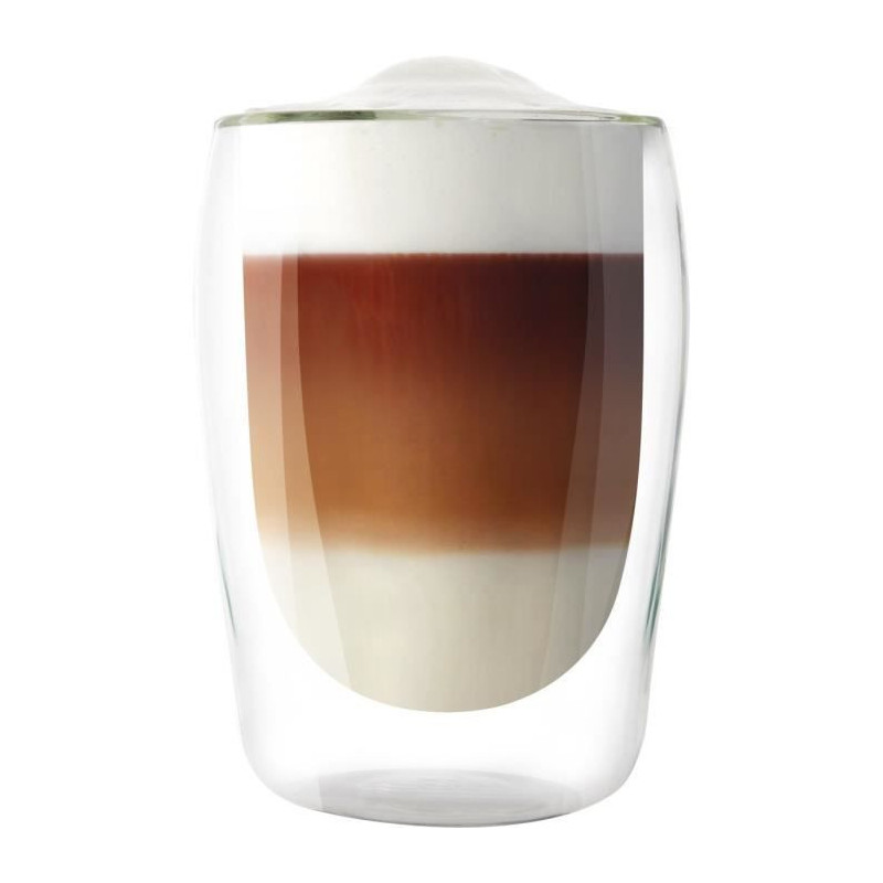 MELITTA Set of 2 borosilicate glasses for latte Machiatto 300 ml trans