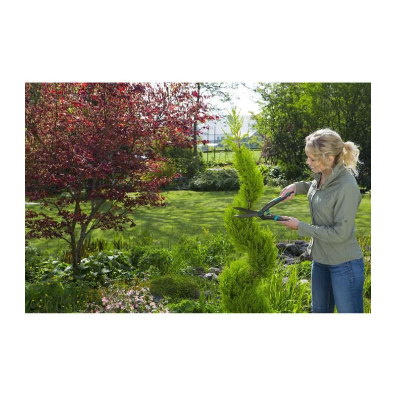 Gardena Cisaille a hedges Precision-Straight blades 180mm-Anti-adheren