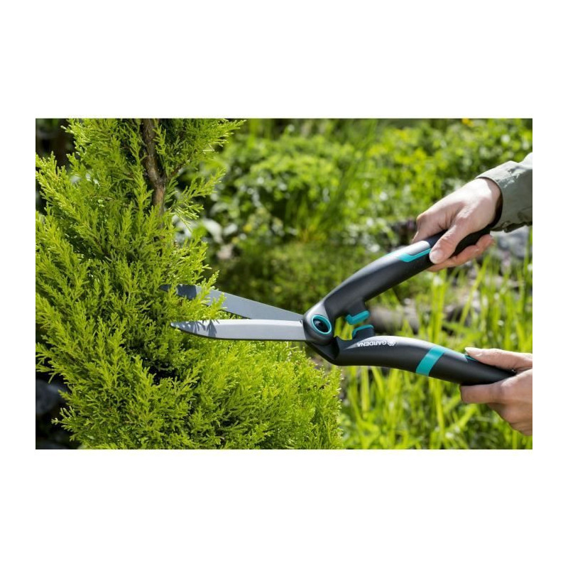 Gardena Cisaille a hedges Precision-Straight blades 180mm-Anti-adheren