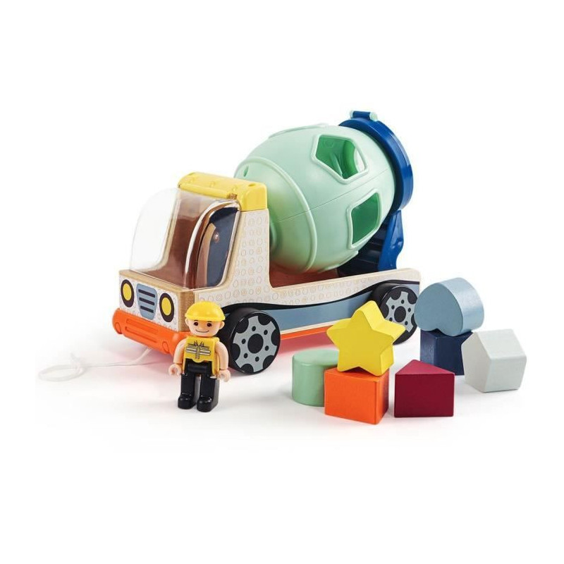 Construction Vehicle for Sorting - TOP BRIGHT - Colors - Shapes - Conc