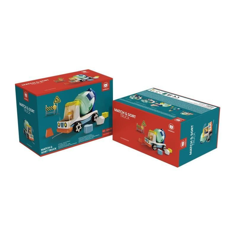 Construction Vehicle for Sorting - TOP BRIGHT - Colors - Shapes - Conc