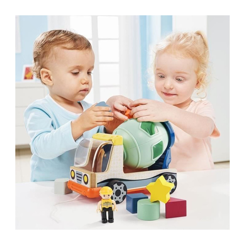Construction Vehicle for Sorting - TOP BRIGHT - Colors - Shapes - Conc