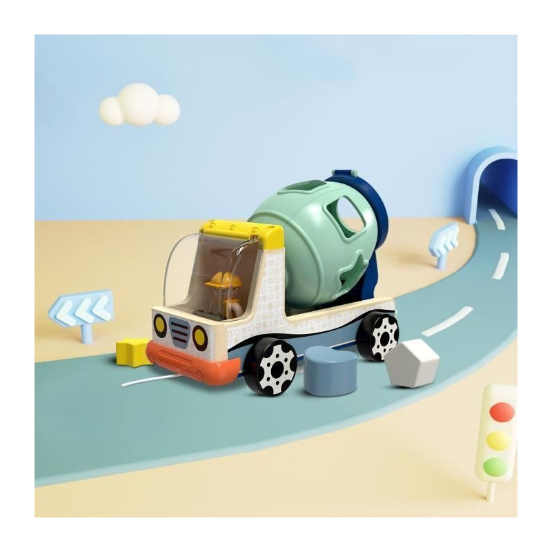 Construction Vehicle for Sorting - TOP BRIGHT - Colors - Shapes - Conc