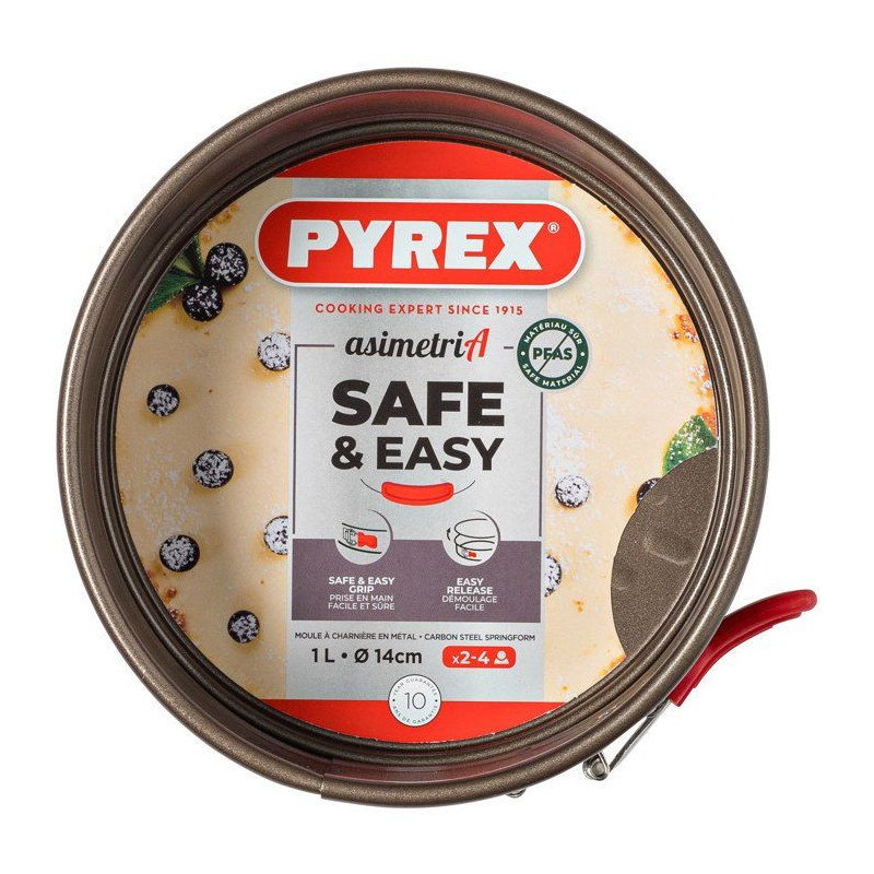 Springform pan - PYREX - 1452005 - Round - Carbon steel - Non-stick -
