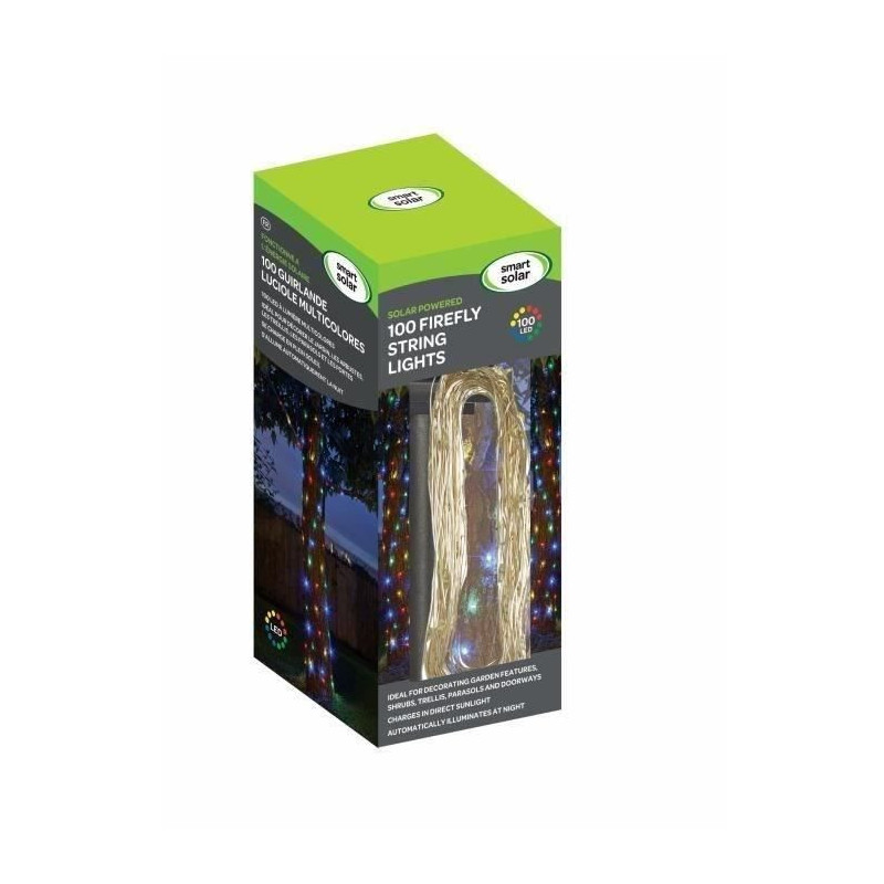 Multicolor outdoor garland 100 LEDs SMART GARDEN