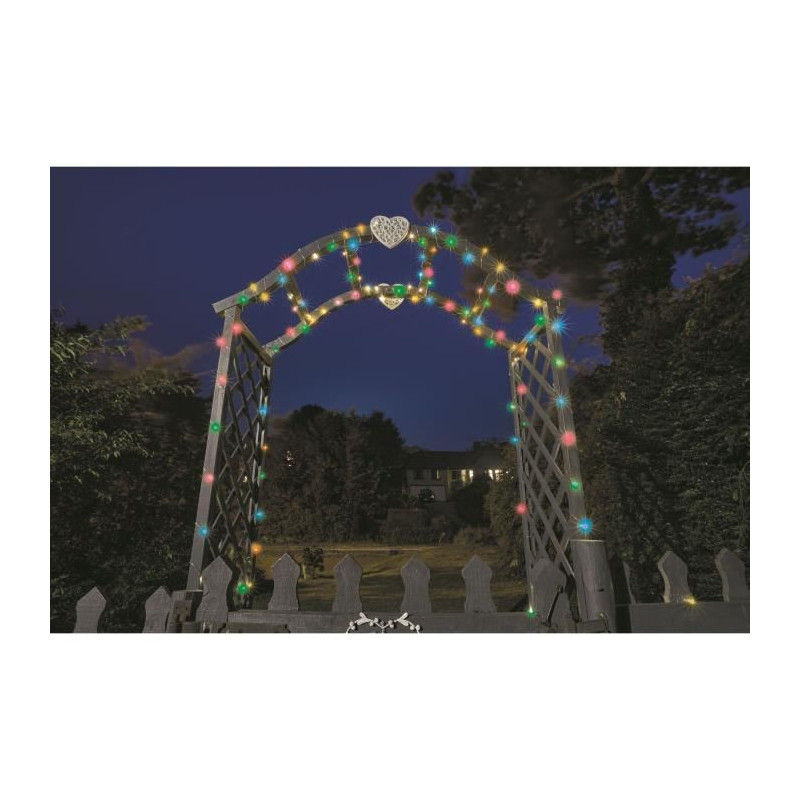 Multicolor outdoor garland 100 LEDs SMART GARDEN