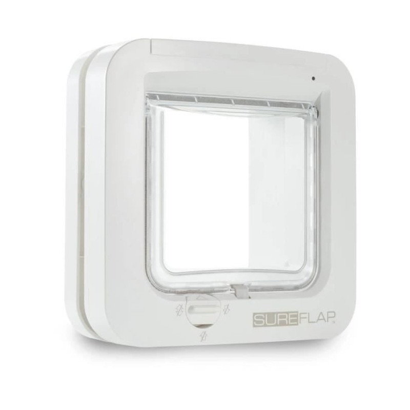 SUREFLAP Chatiere A Electronics - White - 142 mm x 120 mm (Memorizatio