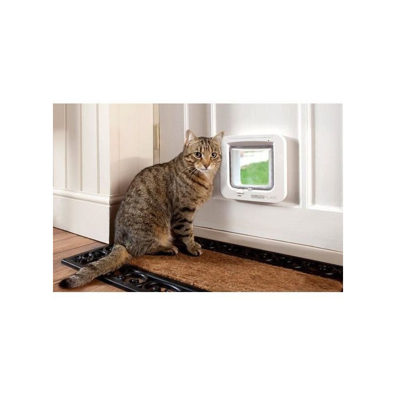SUREFLAP Chatiere A Electronics - White - 142 mm x 120 mm (Memorizatio
