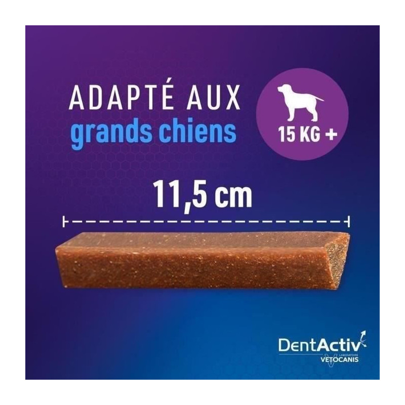 DentActiv - 7 Sticks - VETOCANIS - Oral Hygiene with Chicken for Dogs