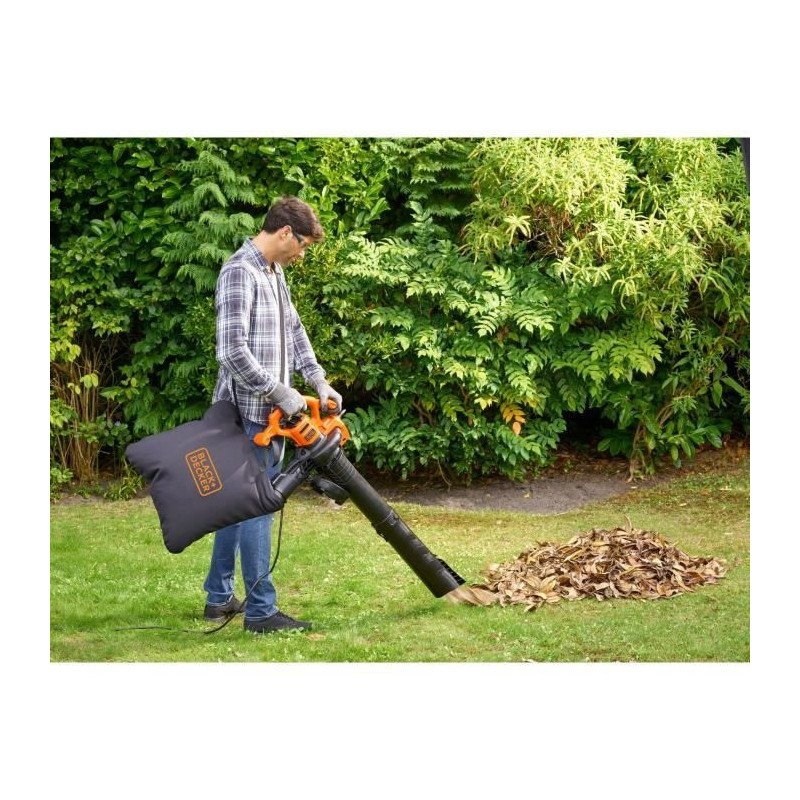 2600W BLACK+DECKER BEBL260-QS Corded Blower Vacuum Cleaner - Capacity