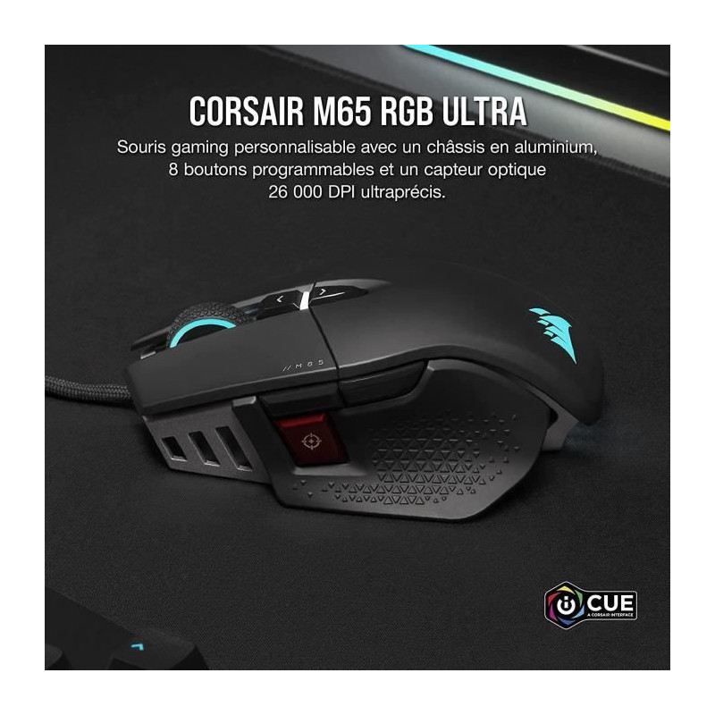 CORSAIR mouse M65 RGB Ultra - Black (CH-9309411-EU2)
