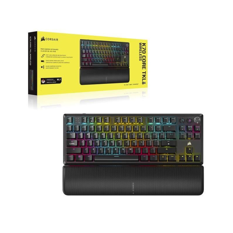 Gaming Keyboard - CORSAIR - K70 Pro TKL - MGX Hyperdrive Switches - RG