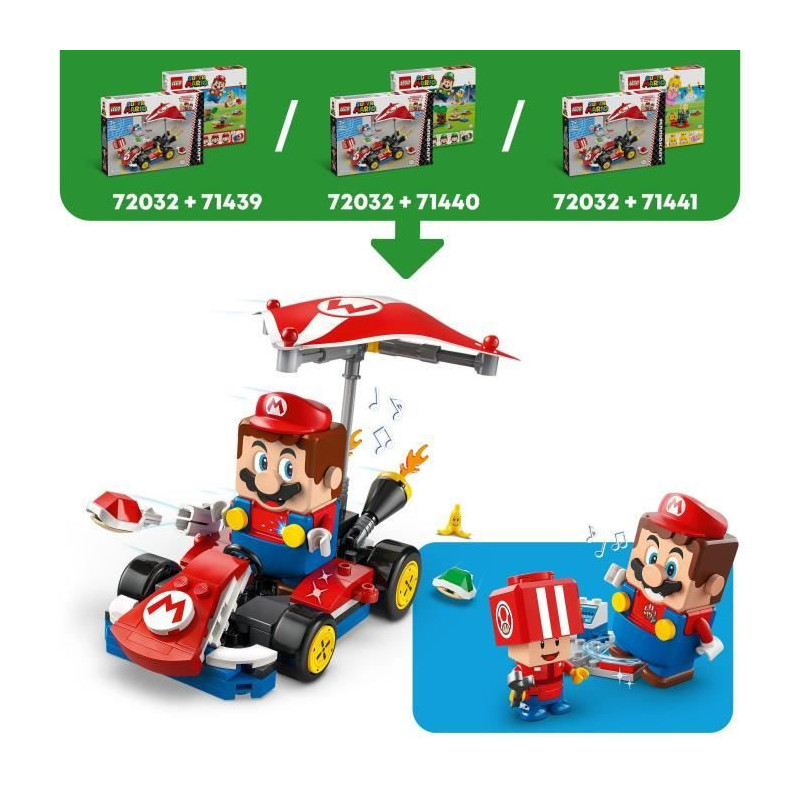 LEGO Super Mario 72032 Mario Kart – Standard Kart – Car Toy for Ki