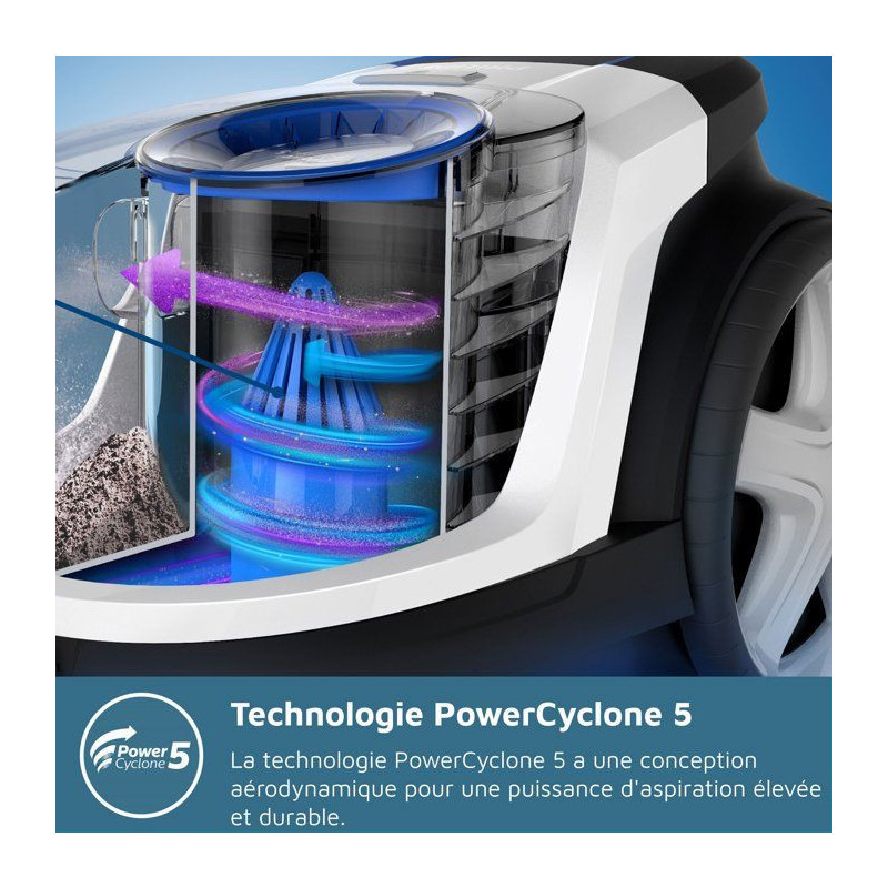 Bagless cylinder vacuum cleaner - PHILIPS FC9331/09 - 900 W - 1.5 L -
