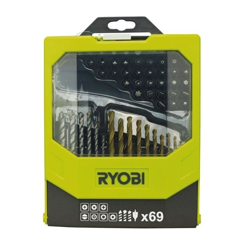 RYOBI Box 69 accessories for drilling & screwing