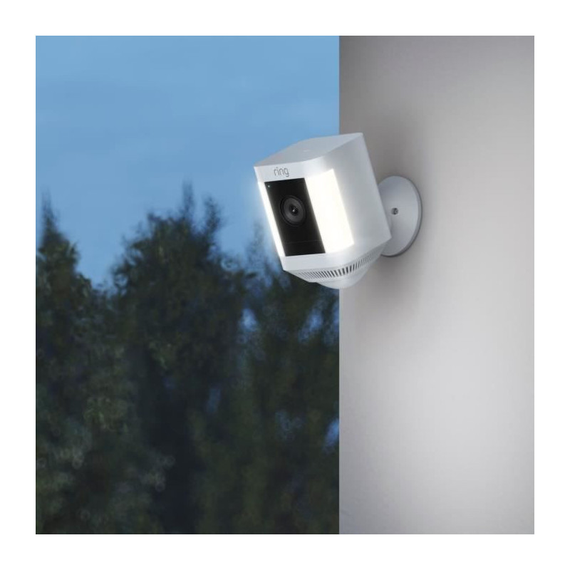 RING Spotlight Plus Battery Surveillance Camera - White - EU