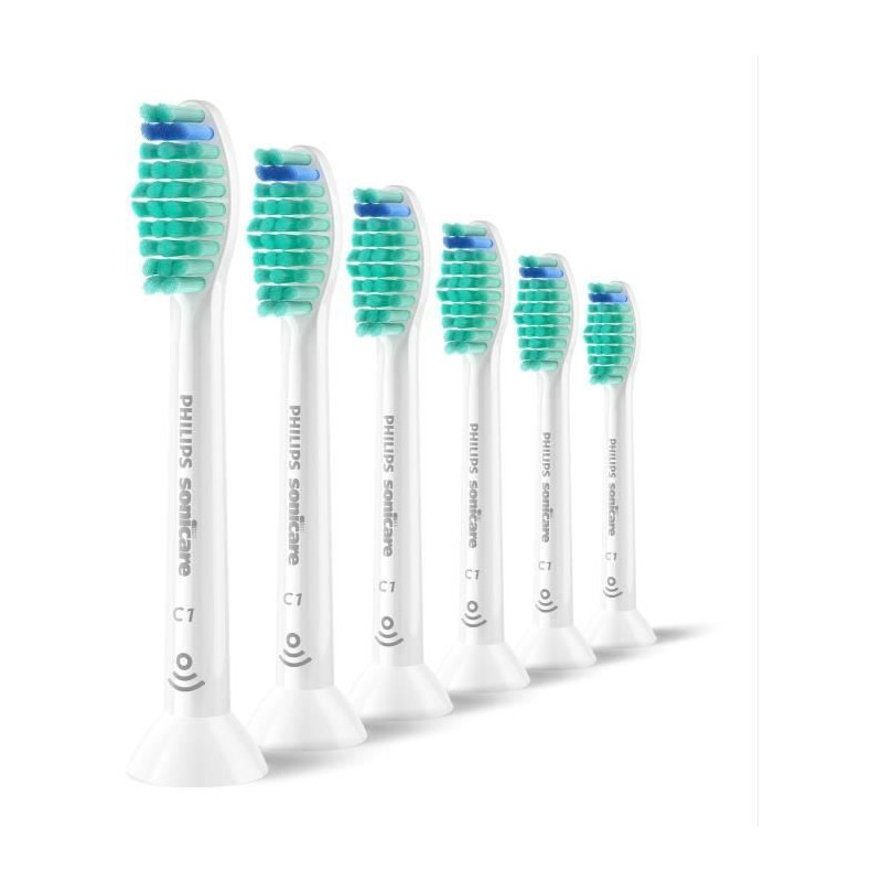 Pack of 6 Brush Heads - PHILIPS - HX6016/87 - C1 White