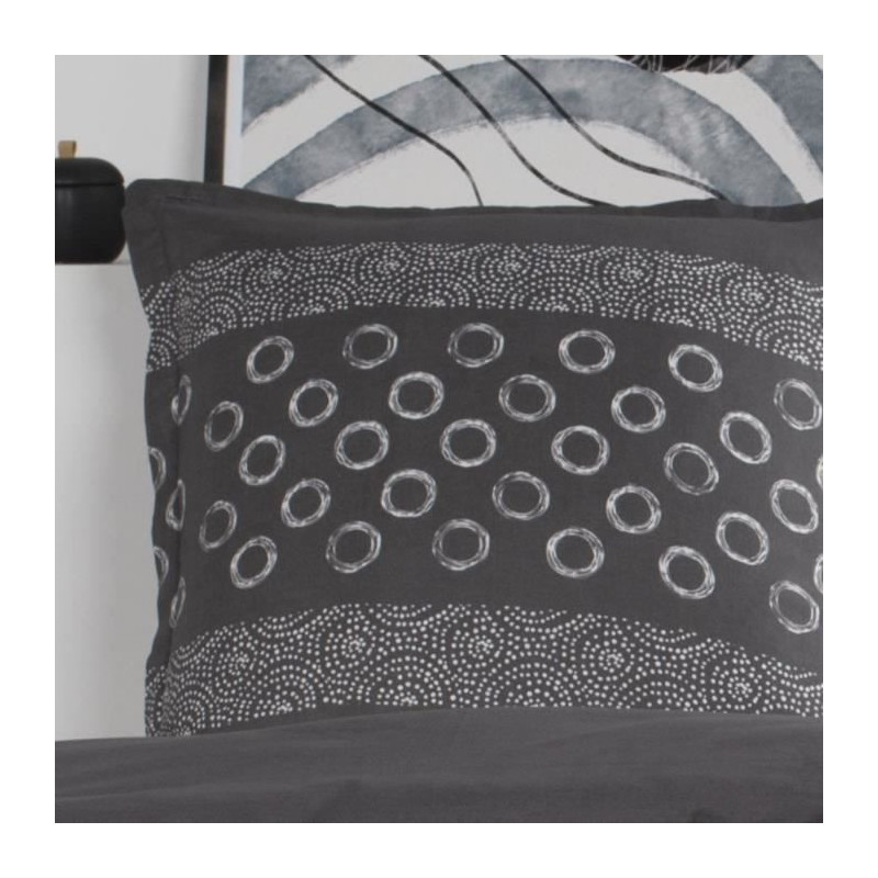 TODAY Cotton bed set for 1 person - 140x200 cm - Gael Gray Print