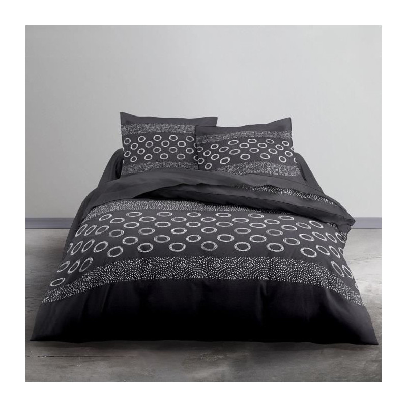TODAY Cotton bed set for 1 person - 140x200 cm - Gael Gray Print