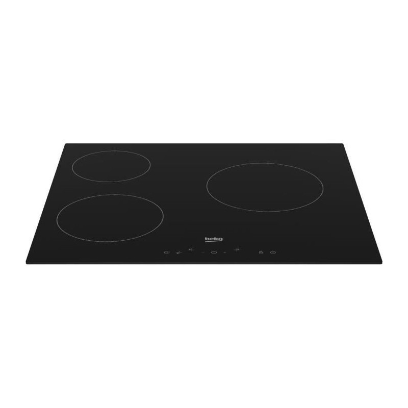 Glass ceramic hob - BEKO - 3 burners - 60 cm - HIC63400