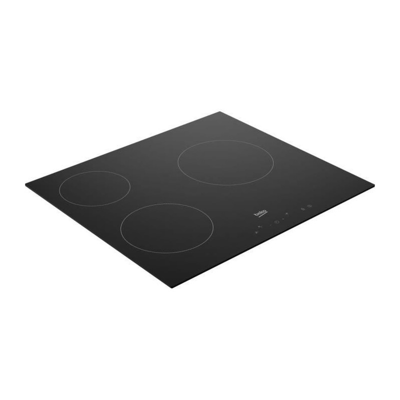 Glass ceramic hob - BEKO - 3 burners - 60 cm - HIC63400