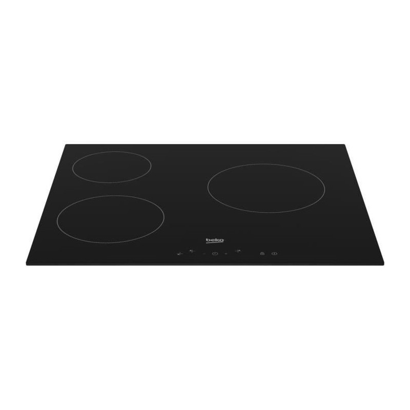Glass ceramic hob - BEKO - 3 burners - 60 cm - HIC63400
