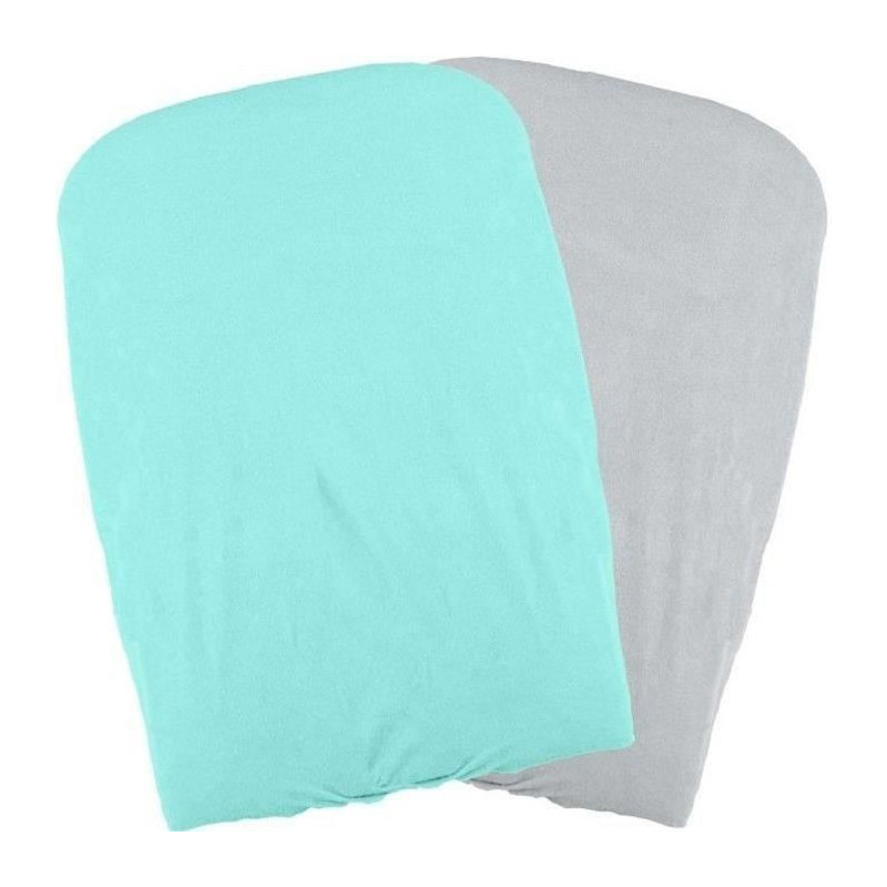 DOMIVA Set of 2 changing mat covers - Aqua / Pearl