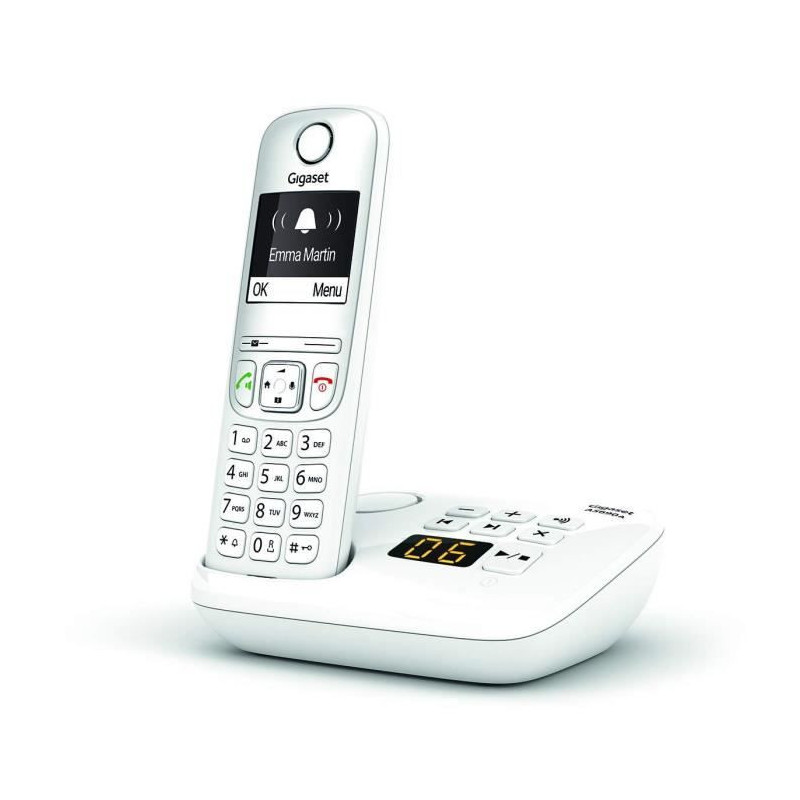 GIGASET Landline Telephone AS690 A White