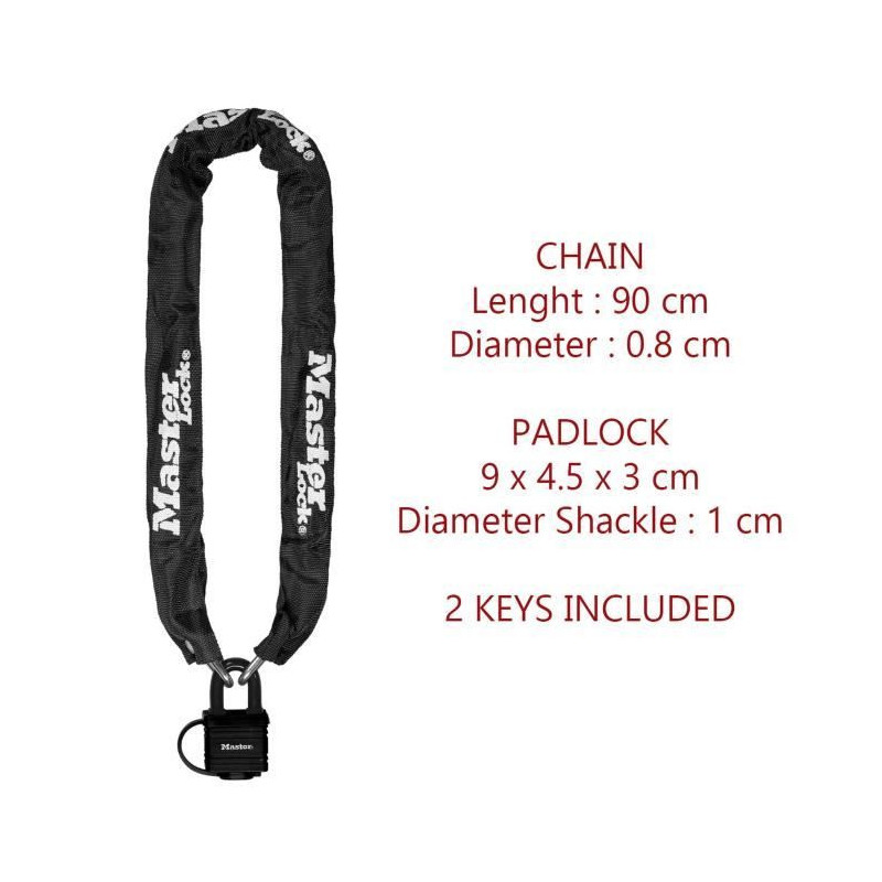 Steel chain of 90cm x Ø 6mm