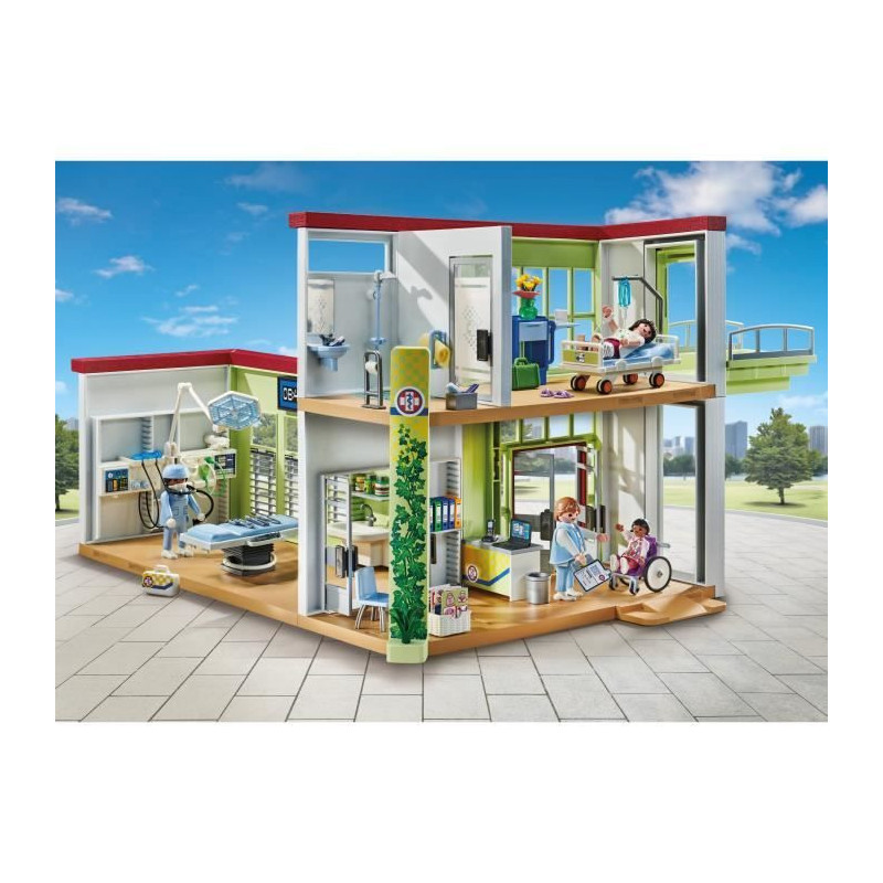 PLAYMOBIL 71615 Hospital, Action Heroes, Hospital, 165 pieces, Ages 4