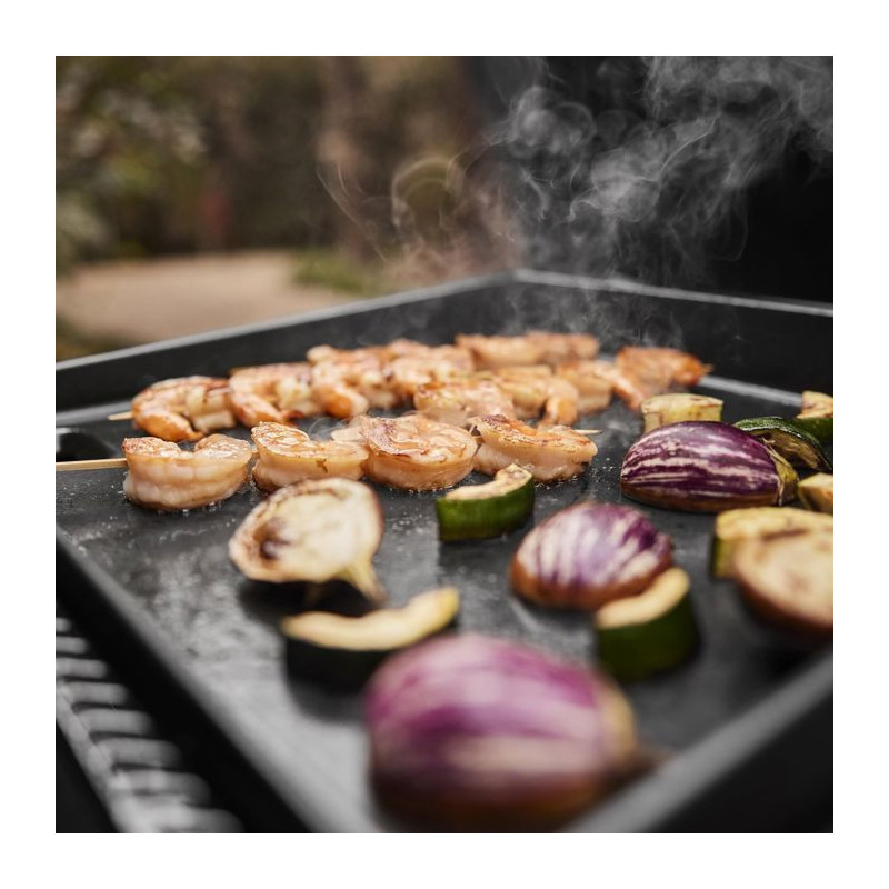 Gas griddle - WEBER - 43 cm - Black