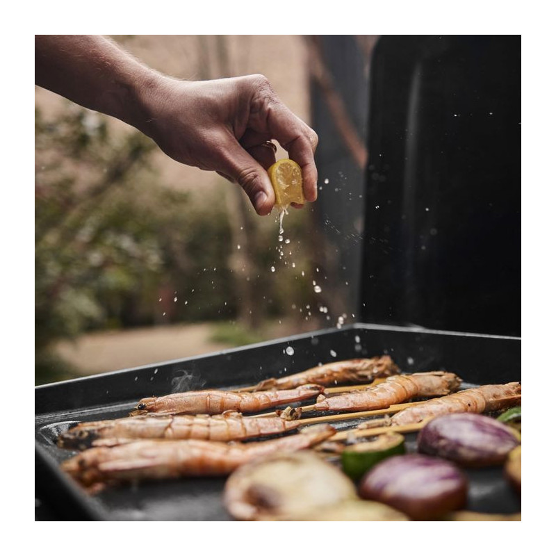 Gas griddle - WEBER - 43 cm - Black